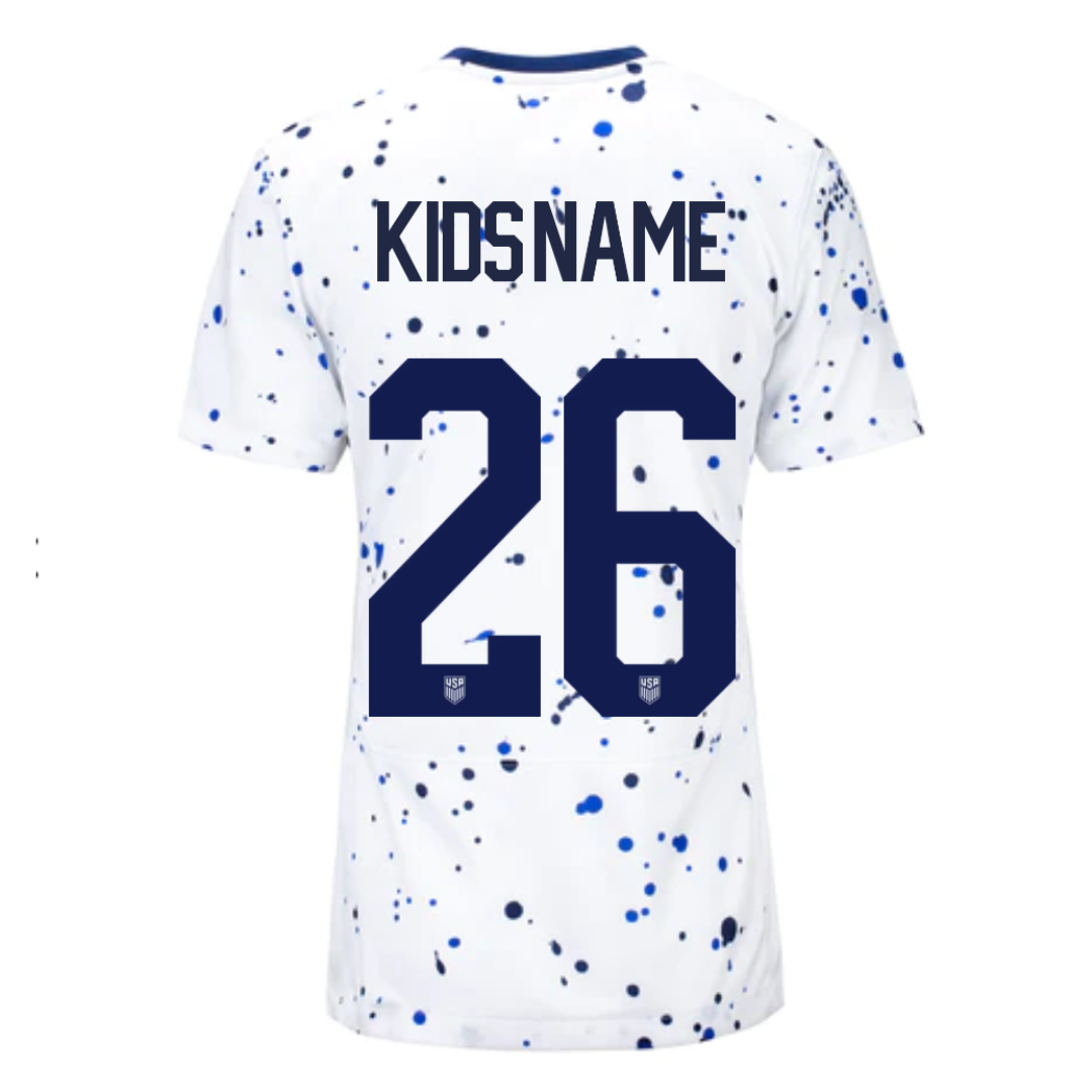 Customizable top uswnt jersey