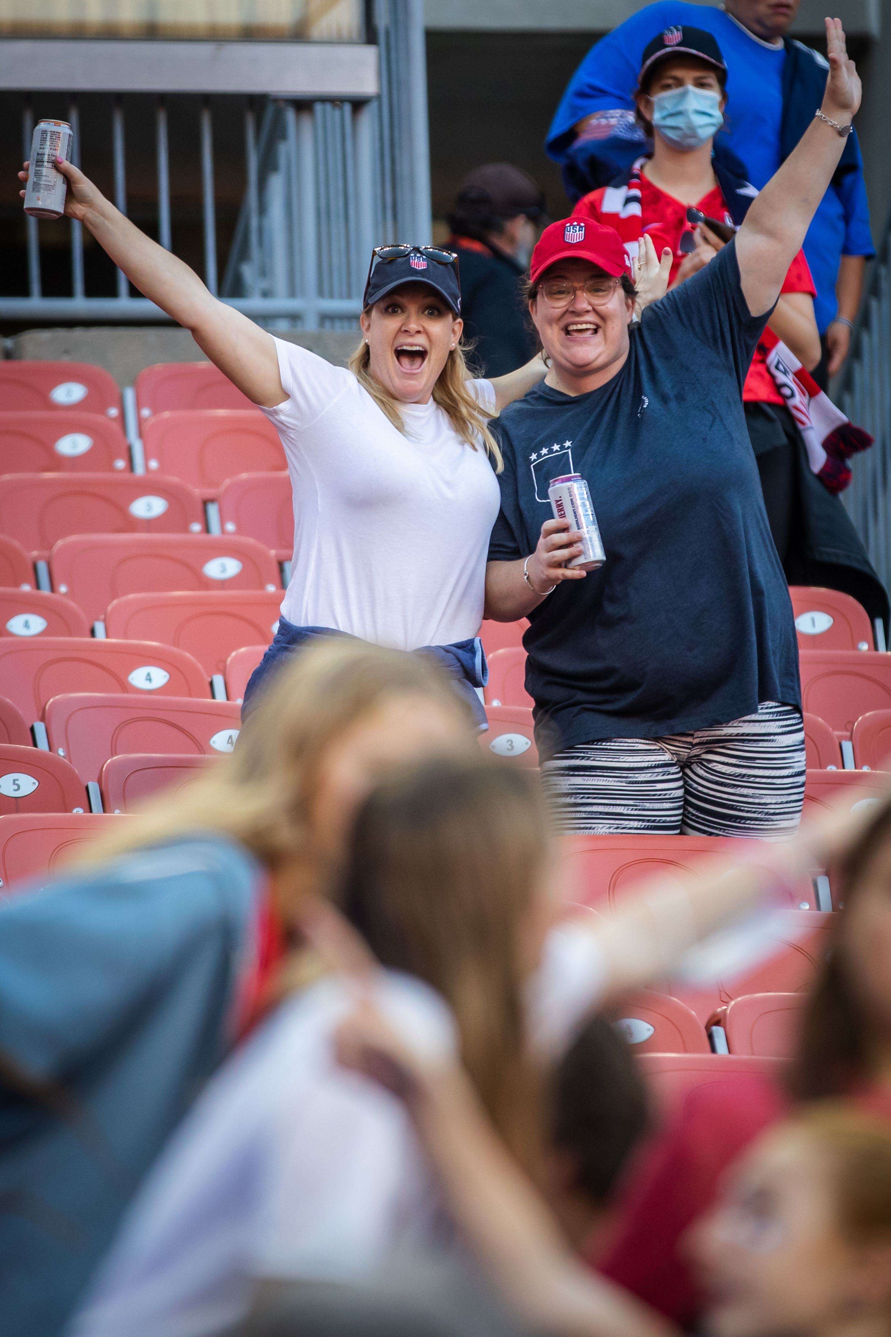 Soccer fans in Cleveland