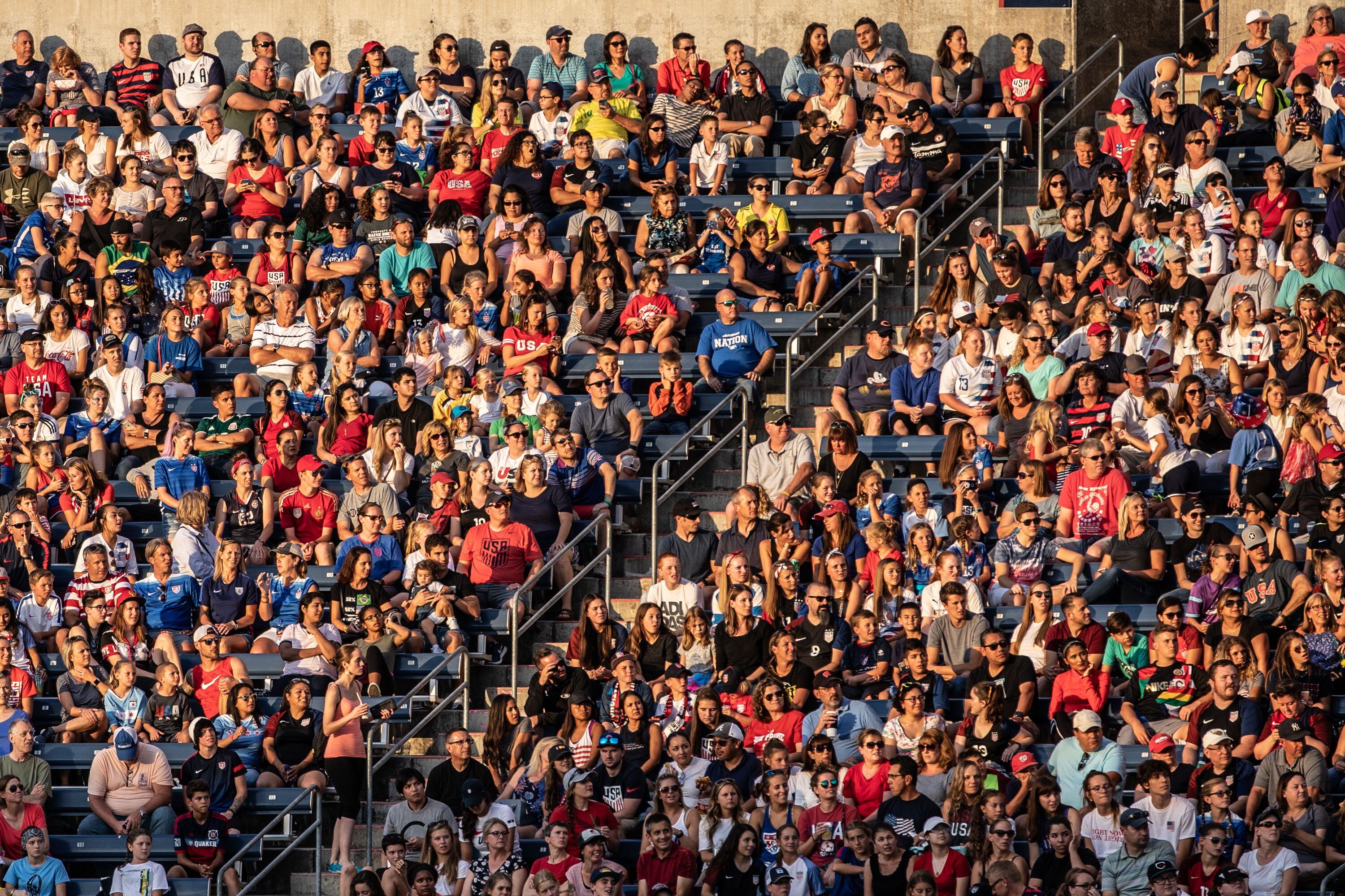 Soccer fans in Cleveland