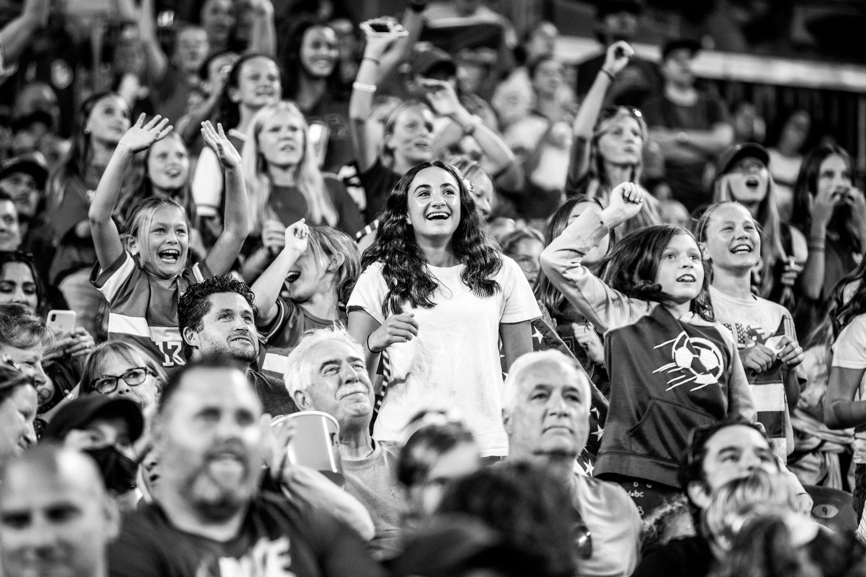 Soccer fans in Cleveland