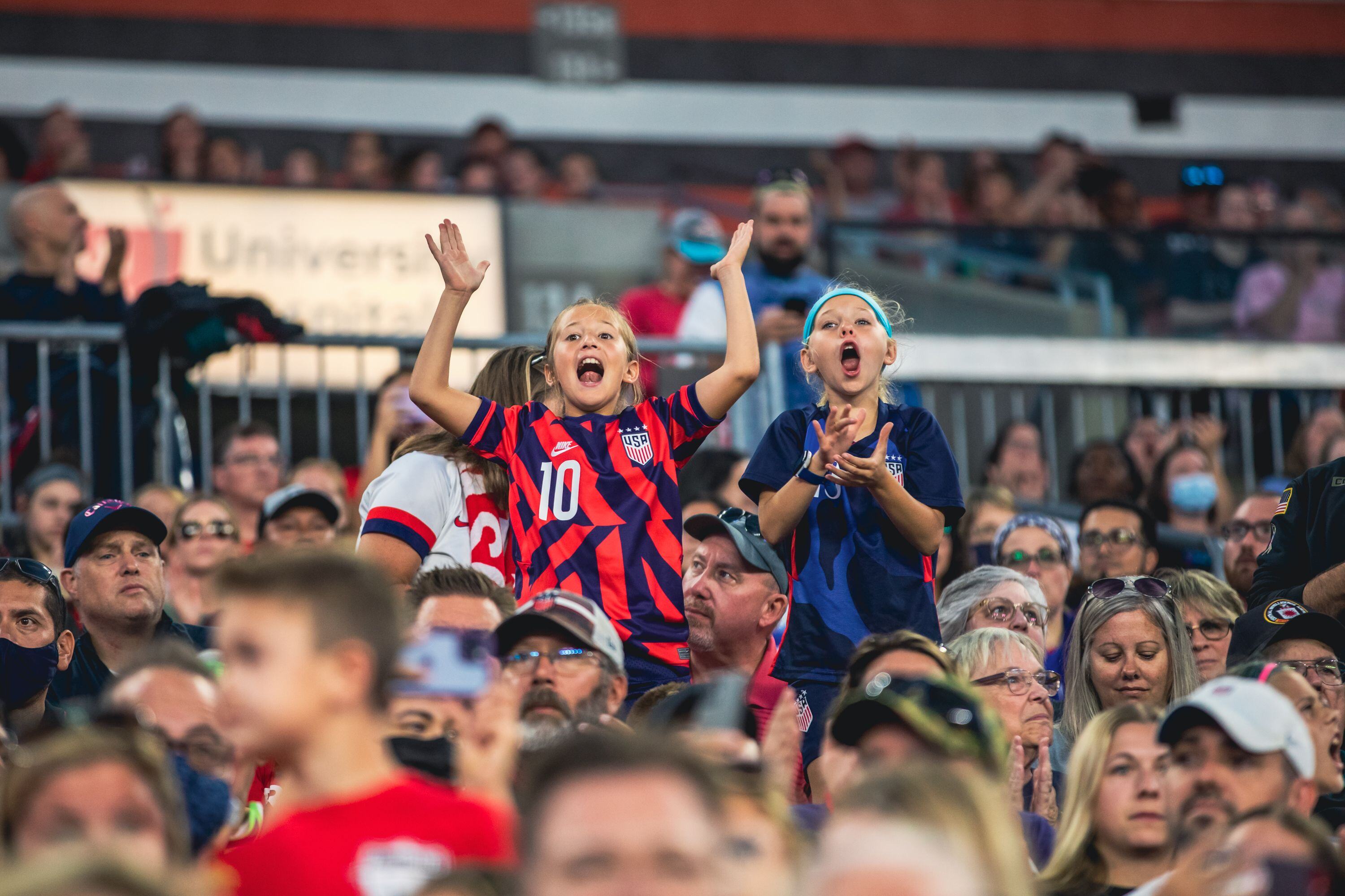 Soccer fans in Cleveland